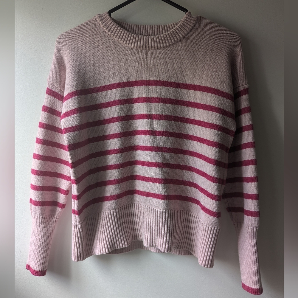 Philosophy Striped Pink Sweater